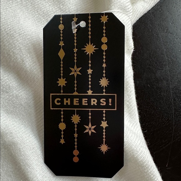 Festive cream sweater with contemporary sparkle icicles or diamonds. - Picture 9 of 11